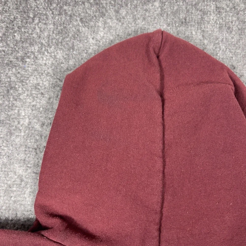 Harvard University Champion Hoodie Mens Large Maroon Embroidered Pullover